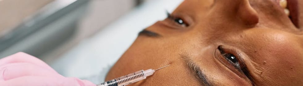 Injection forehead for wrinkles